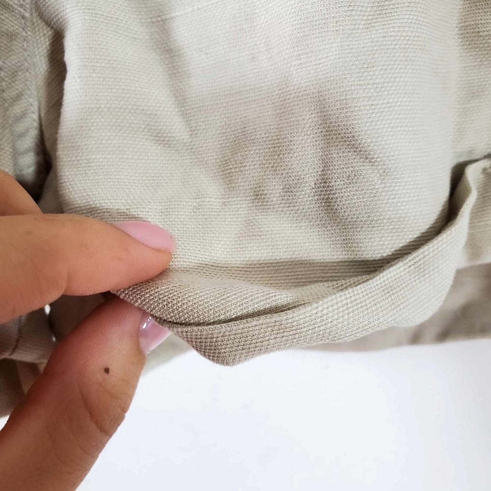 ARITZIA-WILFRED Free Allegra Short Cream Linen Blend Size M - Picture 4 of 14